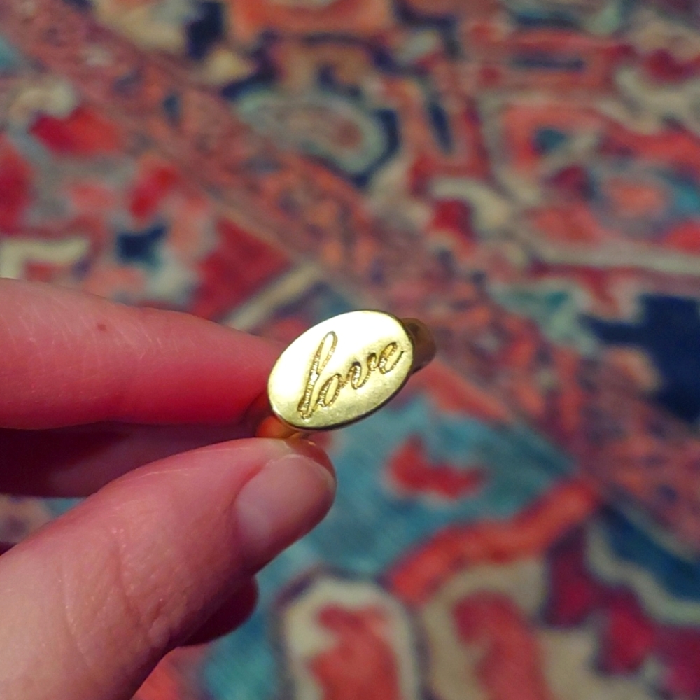 Lia Sophia "Love" Gold Ring